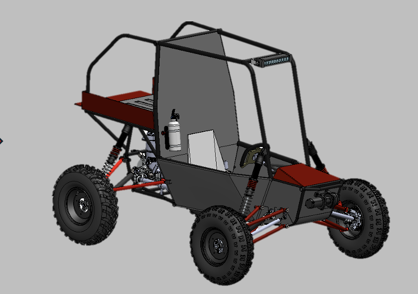 Baja SAE Business Presentation Prototype Rendering